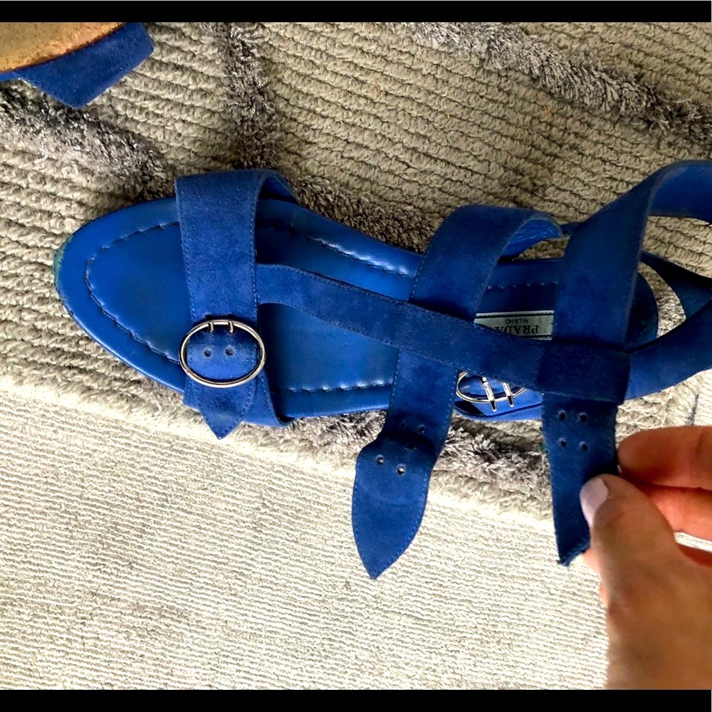 Prada Milano suede gladiator sandals